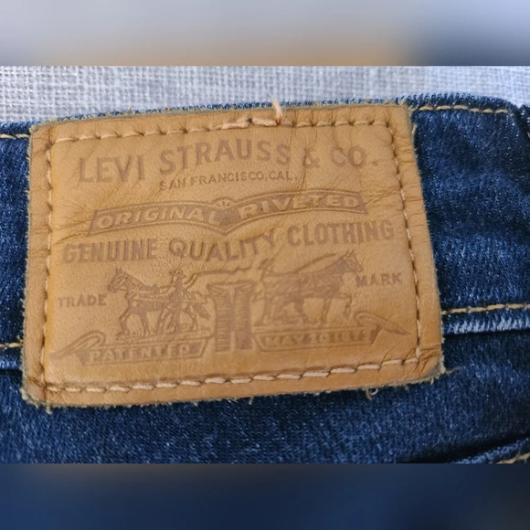 Levi's Jeans Women 27 721 Vintage High Rise Skinny Blue Stretch Denim Red Tab - Picture 4 of 8